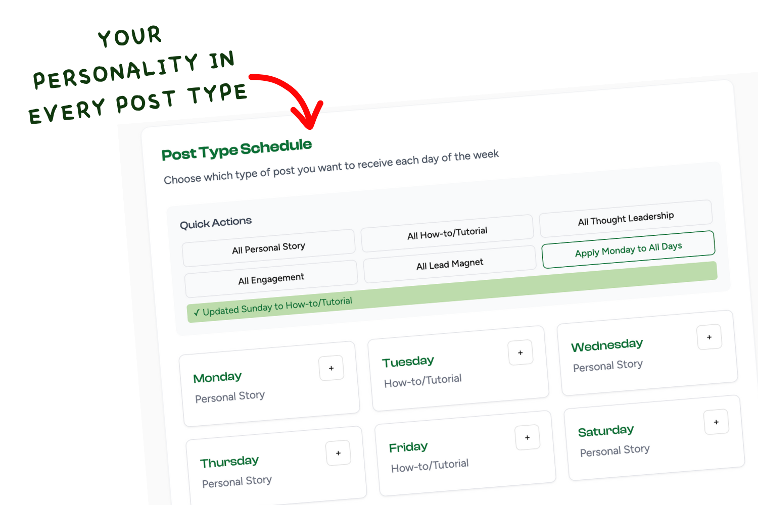AI-powered posts