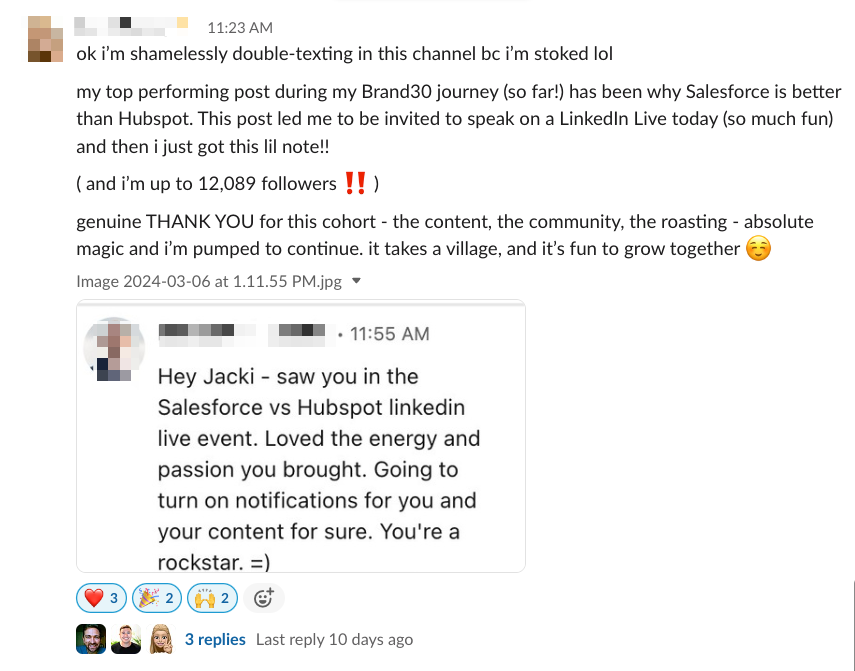 LinkedIn testimonial 7