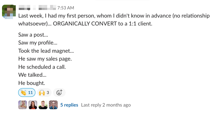 LinkedIn testimonial 11